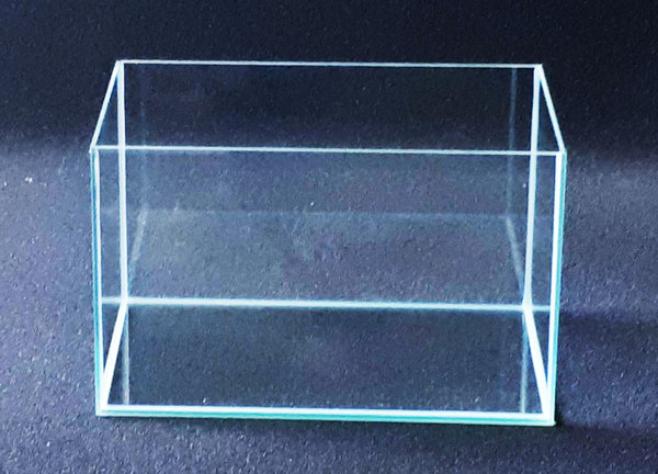 Aquarium 40x25x25 cm, 4mm Glas Silikon transparent