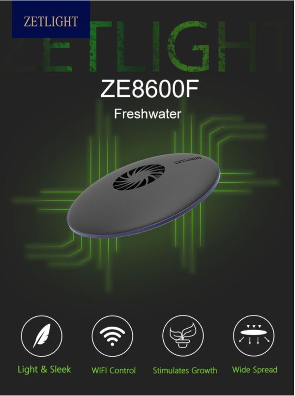 LED UFO ZE8600F Süßwasser, LED-Beleuchtung für Aquarien